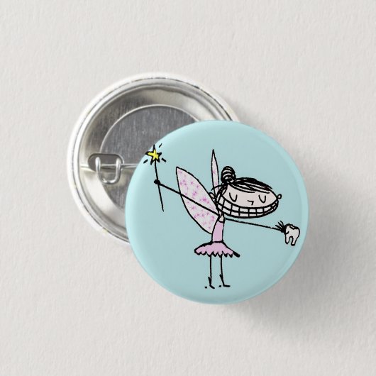 歯の妖精ボタン 缶バッジ (正面&裏面)