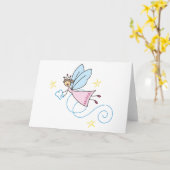 歯の妖精 カード (黄色い花)