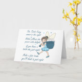 歯の妖精 カード (黄色い花)