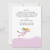 歯の妖精（ピンク）カード 招待状 (正面)