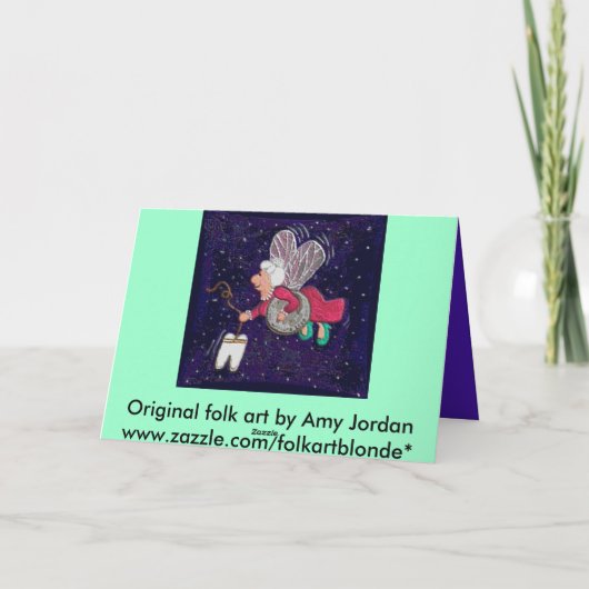 歯の妖精-挨拶状 カード (裏面)