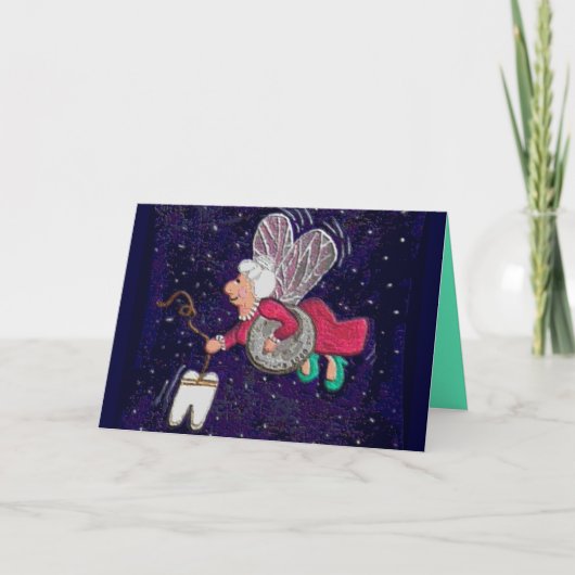 歯の妖精-挨拶状 カード (正面)