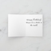 歯の子猫猫のバースデー・カードを作動させて下さい カード (内部)