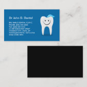 歯の幸せな歯医者の名刺 名刺 (正面/裏面)