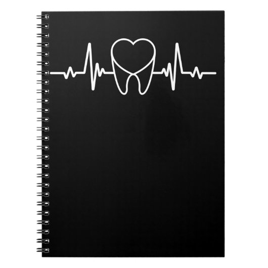 歯の心拍の歯科補助歯科医 ノートブック (正面)