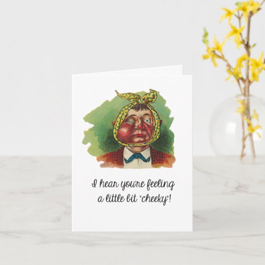 歯の手術に最適な カード (黄色い花)