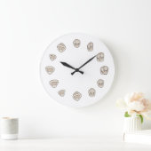 歯の時計(大きい) ラージ壁時計 (ホーム)