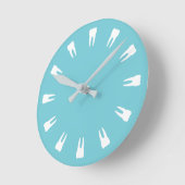 歯の時間 ラウンド壁時計 (傾斜)