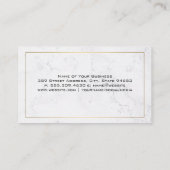 歯の検査と援助のロゴ 名刺 (裏面)