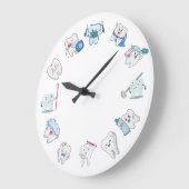 歯の歓喜 ラージ壁時計 (傾斜)