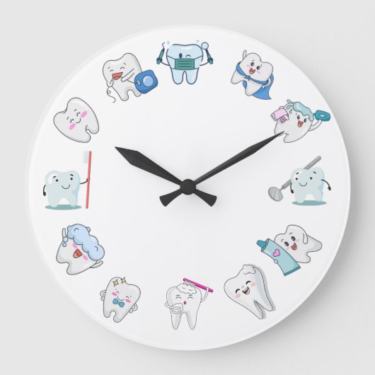 歯の歓喜 ラージ壁時計 (正面)