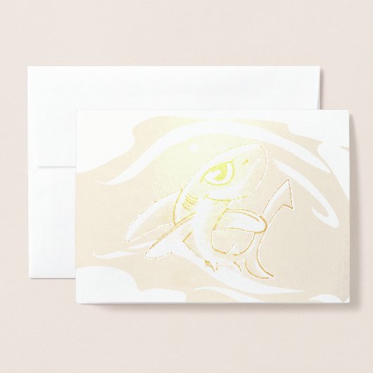 歯の歯の歯の歯の歯のホイルのカード 箔カード (封筒付き正面)