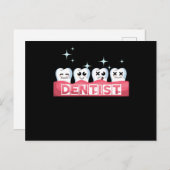 歯の歯医者の歯医者歯科医学ギフト ポストカード (正面/裏面)