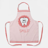 歯の歯医者ピンク エプロン (正面)