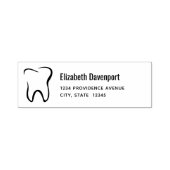 歯の歯科の医療画像アドレス セルフインキングスタンプ (デザイン)