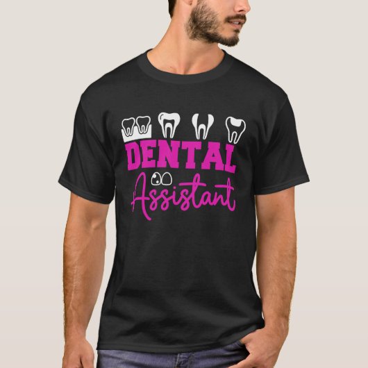 歯の歯科アシスタント3 Tシャツ (正面)