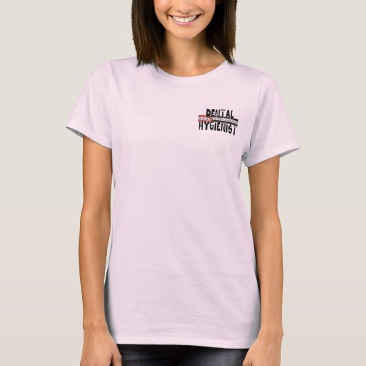 歯の歯科衛生士ロゴ Tシャツ (正面)