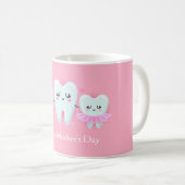 歯の母の日おもしろマグカップ コーヒーマグカップ (正面右)