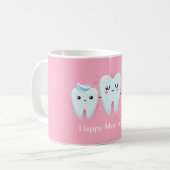 歯の母の日おもしろマグカップ コーヒーマグカップ (正面左)