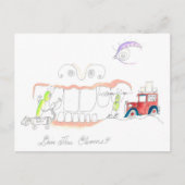 歯の汚れを落とす方法 ポストカード (正面)