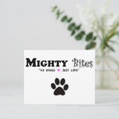 歯の清掃の注意書きはがき ポストカード (スタンド正面)