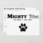 歯の清掃の注意書きはがき ポストカード (正面/裏面)