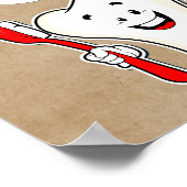 歯の清潔ポスターを磨く ポスター (角)