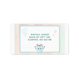 歯の漫画でメールをパーソおもしろいナライズ ラベル