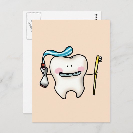 歯の漫画 ポストカード (正面/裏面)