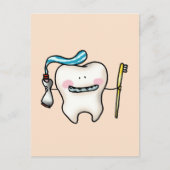歯の漫画 ポストカード (正面)
