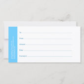 歯の白いギフト券結婚のギフト歯科 サンキューカード (裏面)