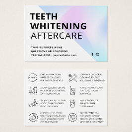 歯の白モダン化後手入れの指示