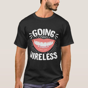 歯の矯正歯医の歯科矯正医おもしろい進む Tシャツ