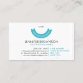 歯の美白サーミニマルビス気に口 名刺 (裏面)