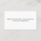 歯の花グラフィック | 歯科医 名刺 (裏面)