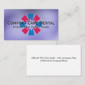 歯の花グラフィック | 歯科医 名刺 (正面/裏面)