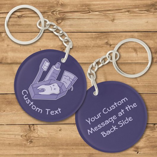 歯の葬儀キーチェーン キーホルダー