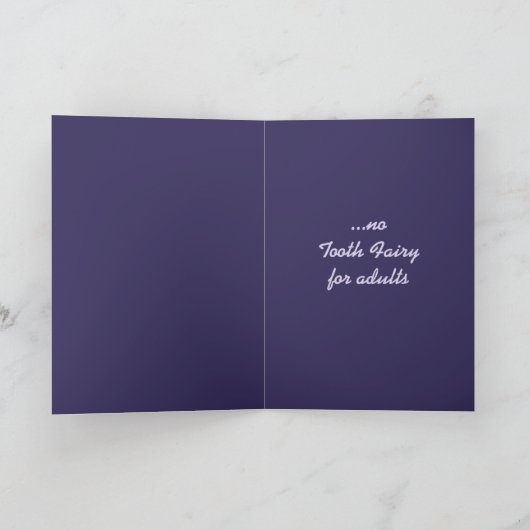 歯の葬儀 カード (内部)