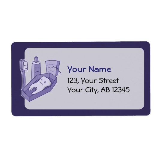 歯の葬儀 ラベル (正面)