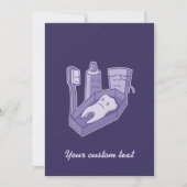 歯の葬儀 招待状 (正面)