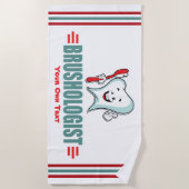 歯の衛おもしろい生用歯ブラシ ビーチタオル (正面)