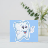 歯の衛生に親指を上げろ！ ポストカード (スタンド正面)