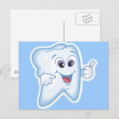 歯の衛生に親指を上げろ！ ポストカード (正面/裏面)