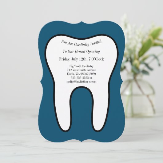 歯の象徴歯科矯正医 招待状 (スタンド正面)