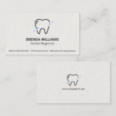 歯の輝きのアイコン 名刺 (正面/裏面)