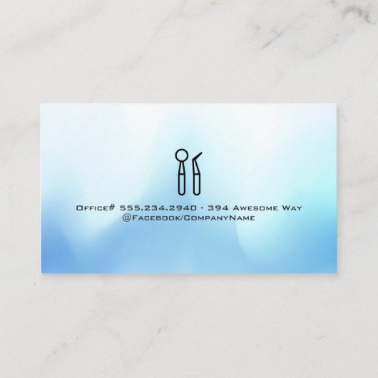 歯の輝き |歯科ツール 名刺 (裏面)