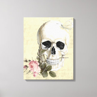 歯の間にバラを入れて キャンバスプリント