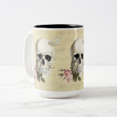 歯の間にバラを入れて ツートーンマグカップ (正面左)