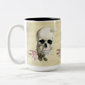 歯の間にバラを入れて ツートーンマグカップ (左)