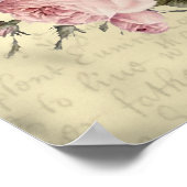 歯の間にバラを入れて ポスター (角)